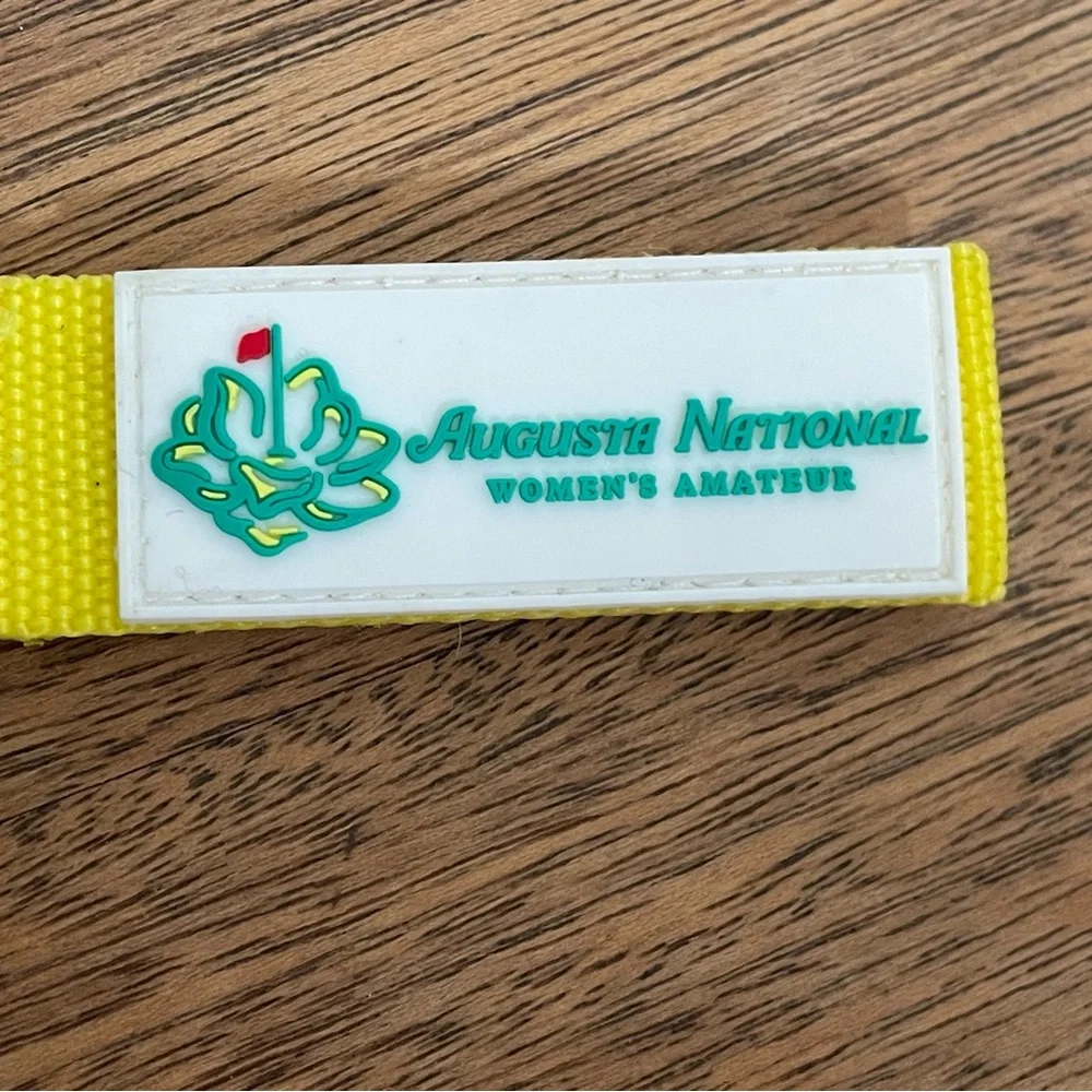 Augusta National Masters Golf Keychain Yellow Green NWT Souvenir
